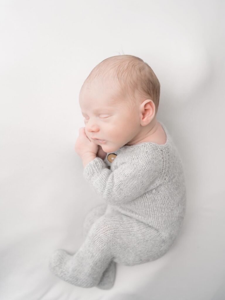 Madison maternity and newborn photographer capturing studio maternity portraits.