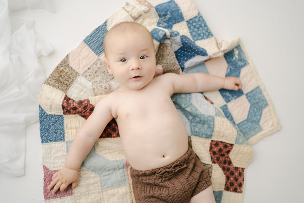 timeless 6 month baby portraits