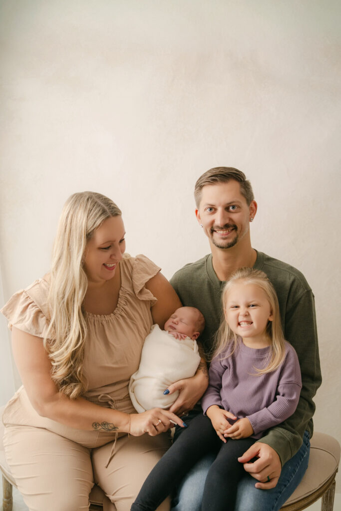 Family portraits - Newborn photography session near Madison, WI