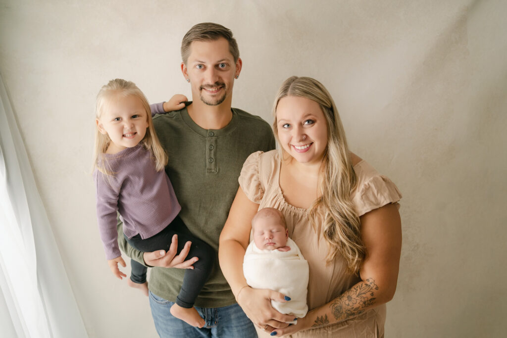 Family portraits - Newborn photography session near Madison, WI